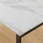 セラミックダイニングテーブル(セーラル135/90 WH/BK) 15枚目画像