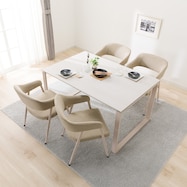 セラミックダイニング5点テーブル(セーラル135 /イジー2)