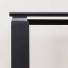 セラミックダイニングテーブル(セーラル135/90 GY/BK) 16枚目画像