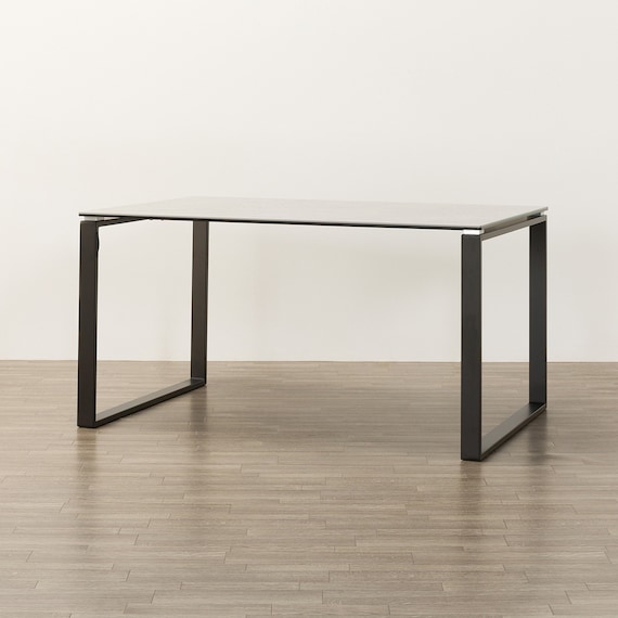 セラミックダイニングテーブル(セーラル135/90 BE/BK) 12枚目画像