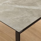 セラミックダイニングテーブル(セーラル135/90 BE/BK) 15枚目画像