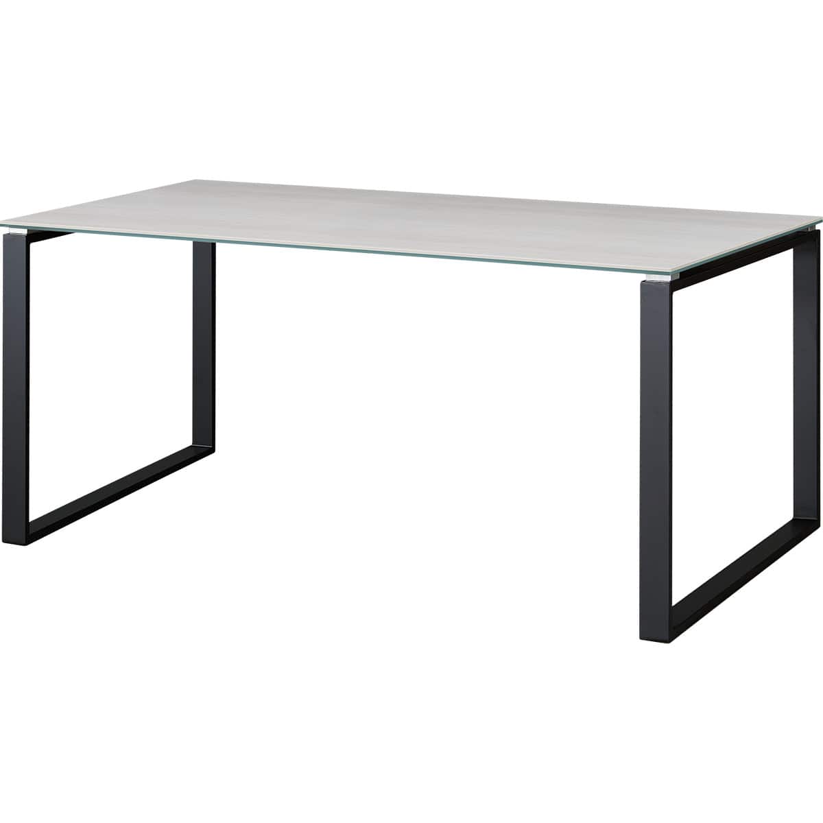 セラミックダイニングテーブル(セーラル150/90 トラバーチン柄ホワイト