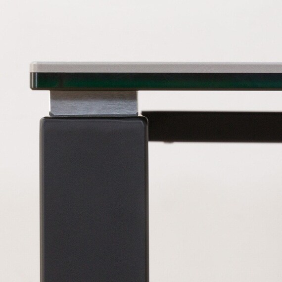 セラミックダイニングテーブル(セーラル150/90 トラバーチン柄ホワイト/BK) 12枚目画像