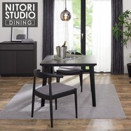【選べるチェア素材】ダイニングテーブル3点セット(NコレクションT-12 90A/C-01D)