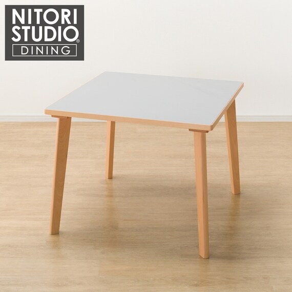 セラミックトップテーブル(NコレクションT-12 90A NA/WH) | ニトリ 