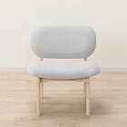 傷・汚れに強いファブリック リビングダイニング1人用チェア(リラックスワイド2 NSF WW/LGY) 11枚目画像