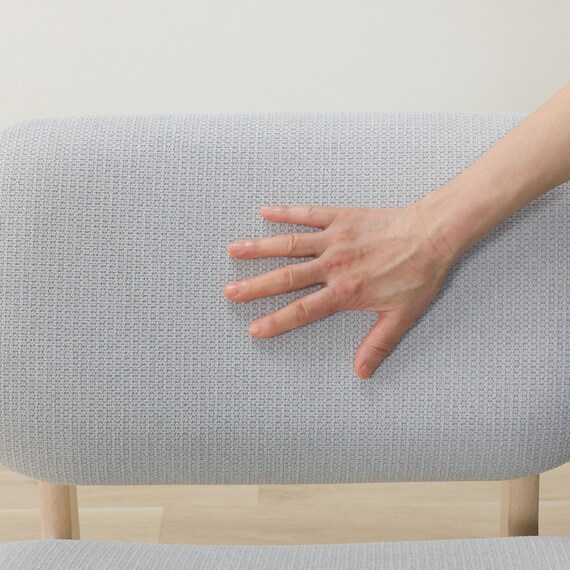 傷・汚れに強いファブリック リビングダイニング1人用チェア(リラックスワイド2 NSF WW/LGY) 13枚目画像