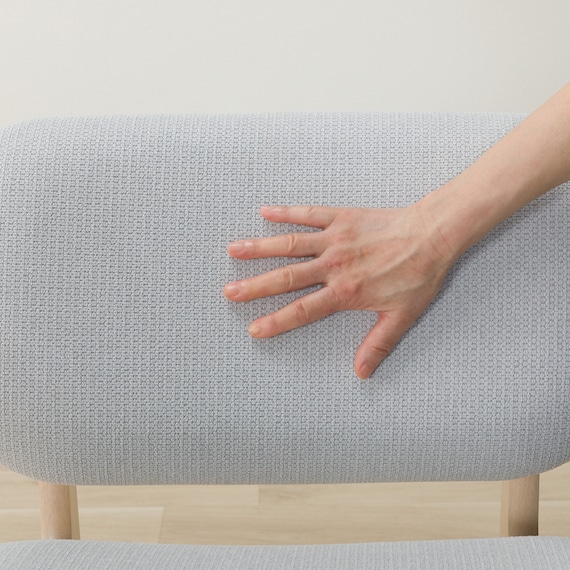 傷・汚れに強いファブリック リビングダイニング1人用チェア(リラックスワイド2 NSF WW/LGY) 13枚目画像