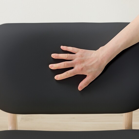 傷・汚れに強い リビングダイニング1人用チェア(リラックスワイド2 Nシールド WW/BK) 13枚目画像