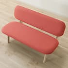 リビングダイニング2人用チェア(リラックスワイド2 WW/OR) 5枚目画像