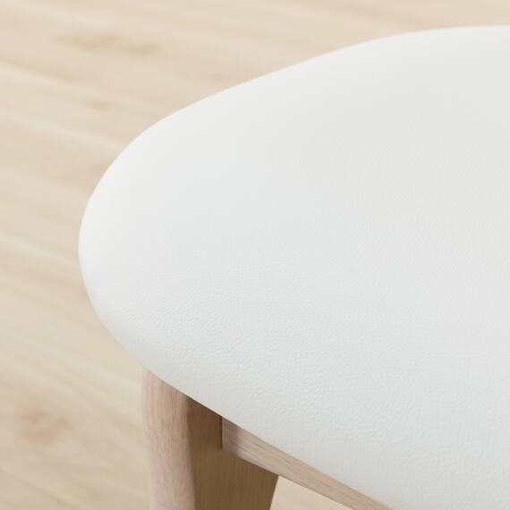 傷・汚れに強い スツール(リラックスワイド2 Nシールド WW/WH) 9枚目画像