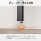 伸長式ダイニングテーブル5点セット(DTアーバンEX 幅150/190cm BK/DC アーバン DGY)【島忠ホームズ商品】 9枚目画像