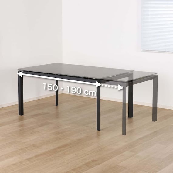 伸長式ダイニングテーブル5点セット(DTアーバンEX 幅150/190cm BK/DC アーバン DGY)【島忠ホームズ商品】 18枚目画像
