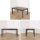 伸長式ダイニングテーブル5点セット(DTアーバンEX 幅150/190cm BK/DC アーバン DGY)【島忠ホームズ商品】 23枚目画像