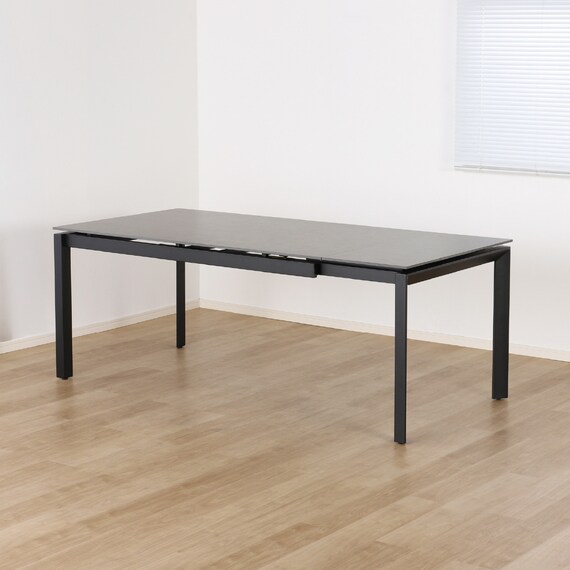 伸長式ダイニングテーブル(150/190 アーバンEX BK)【島忠ホームズ商品】 1枚目画像