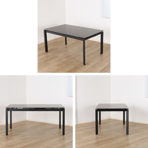 伸長式ダイニングテーブル(150/190 アーバンEX BK)【島忠ホームズ商品】 16枚目画像