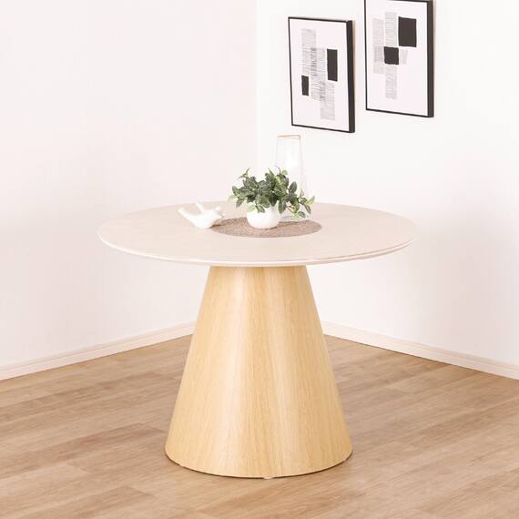 円形ダイニングテーブル(ルーナ100 WH)【島忠ホームズ商品】 1枚目画像