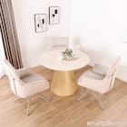 円形ダイニングテーブル(ルーナ100 WH)【島忠ホームズ商品】 9枚目画像