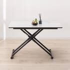 セラミック昇降ダイニングテーブル(DT12075 WH) 2枚目画像