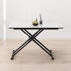 セラミック昇降ダイニングテーブル(DT12075 WH) 2枚目画像