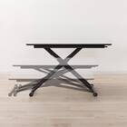 セラミック昇降ダイニングテーブル(DT12075 WH) 5枚目画像