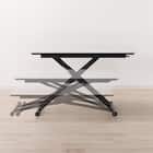 セラミック昇降ダイニングテーブル(DT12075 WH) 5枚目画像