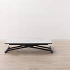 セラミック昇降ダイニングテーブル(DT12075 WH) 6枚目画像