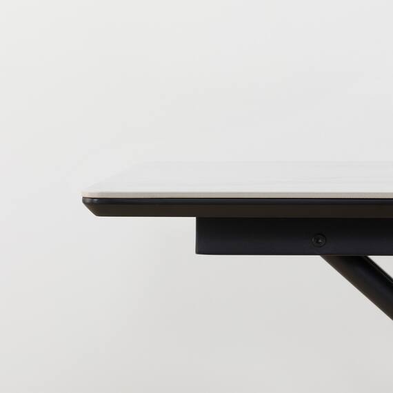 セラミック昇降ダイニングテーブル(DT12075 WH) 9枚目画像