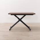 昇降ダイニングテーブル(DT12075 メラミン MBR) 4枚目画像