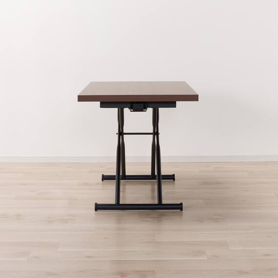 昇降ダイニングテーブル(DT12075 メラミン MBR) 7枚目画像