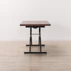 昇降ダイニングテーブル(DT12075 メラミン MBR) 7枚目画像