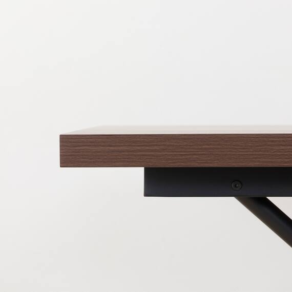 昇降ダイニングテーブル(DT12075 メラミン MBR) 9枚目画像