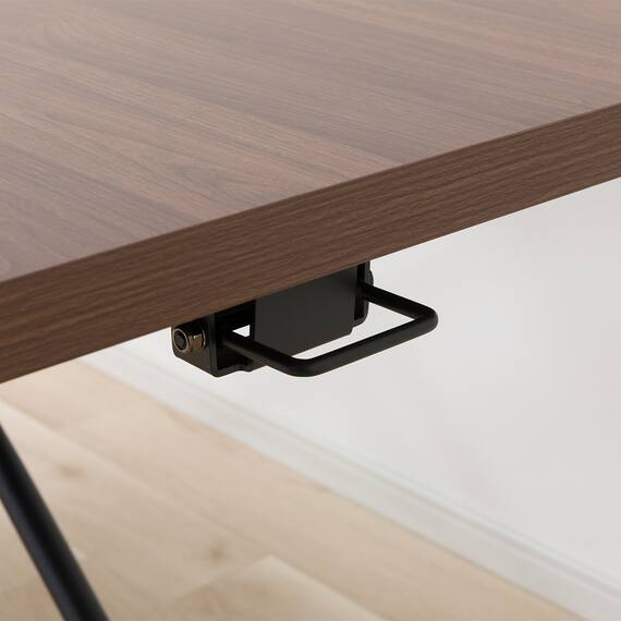 昇降ダイニングテーブル(DT12075 メラミン MBR) 10枚目画像