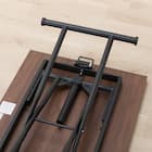 昇降ダイニングテーブル(DT12075 メラミン MBR) 12枚目画像