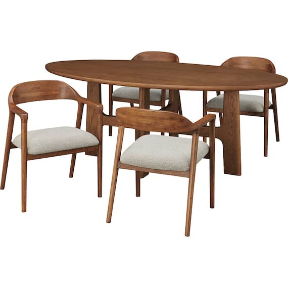 ダイニングテーブル5点セット(MF507 MBR) 2枚目画像