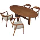 ダイニングテーブル5点セット(MF507 MBR) 3枚目画像