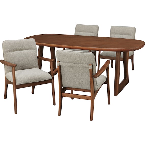 ダイニングテーブル5点セット(MF508 MBR) 2枚目画像