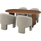 ダイニングテーブル5点セット(MF509 MBR) 1枚目画像