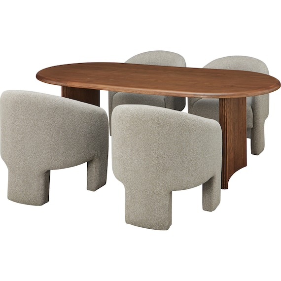 ダイニングテーブル5点セット(MF509 MBR) 1枚目画像