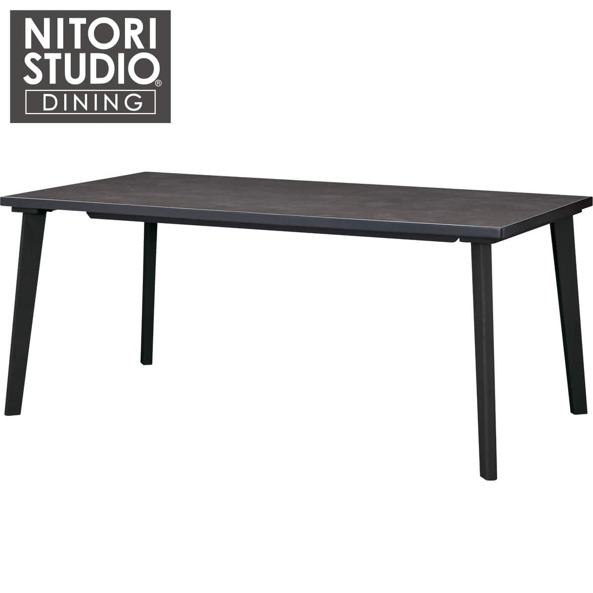 セラミックトップテーブル(NコレクションT-12 165A BK/GY) | ニトリ