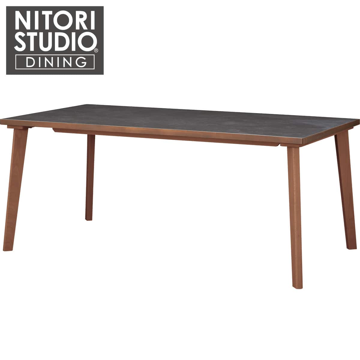 セラミックトップテーブル(NコレクションT-12 165A MBR/GY) | ニトリ