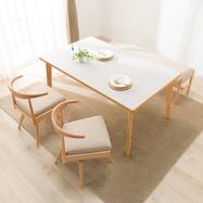 傷・汚れに強いファブリック ダイニングテーブル4点セット(T-12/C-011S/B-34  NSF）