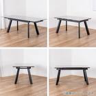 伸長式セラミックダイニングテーブル(フレックス EX140/200 GY)【島忠ホームズ商品】 17枚目画像