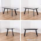 伸長式セラミックダイニングテーブル(フレックス EX140/200 GY)【島忠ホームズ商品】 17枚目画像