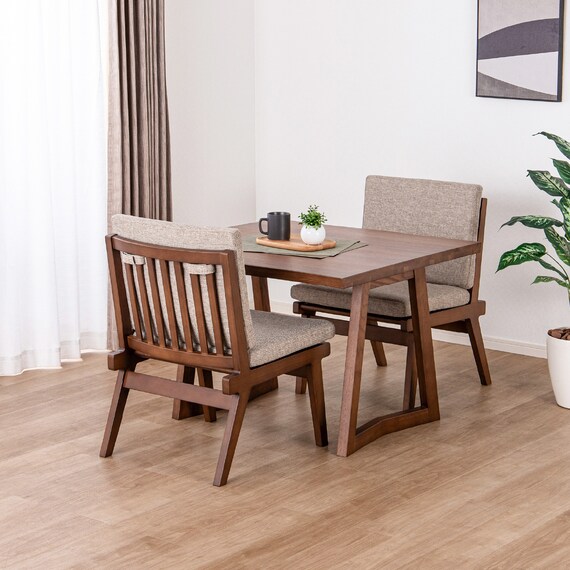 ダイニング3点セット(イブキ DT100/ワイドチェア BR)【島忠ホームズ商品】 1枚目画像