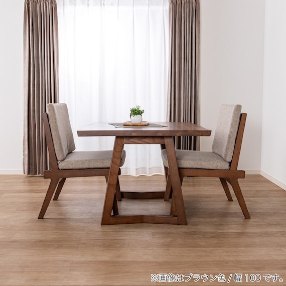 ダイニング3点セット(イブキ DT100/ワイドチェア BR)【島忠ホームズ商品】 9枚目画像