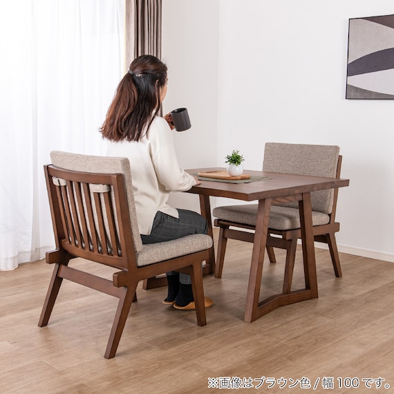 ダイニング3点セット(イブキ DT100/ワイドチェア BR)【島忠ホームズ商品】 12枚目画像