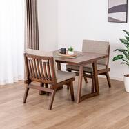 ダイニング3点セット(イブキ DT100/ワイドチェア BR)【島忠ホームズ商品】