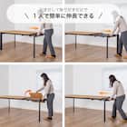 伸長式ダイニングテーブル(幅140-190cm エイムズEX NA)【島忠ホームズ商品】 3枚目画像