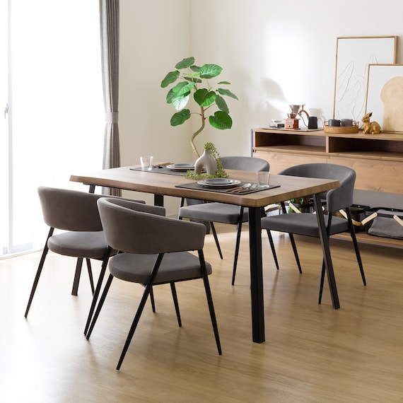 なぐり加工ダイニングテーブル (幅140cm OT01) 7枚目画像